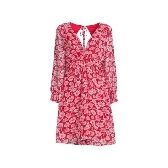 Julia Jordan Tie Back Floral Dress Size 4 - Picture 4 of 8